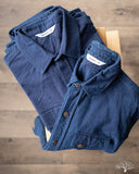 3sixteen for Withered Fig Crosscut Shirt - Natural Indigo Slub Canvas Fade Comparison
