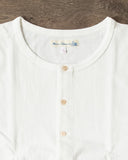 Merz b. Schwanen 206 Long Sleeve Henley - White
