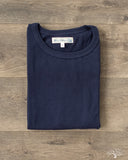 Merz b. Schwanen 1950s Organic Cotton Loopwheel Tee - Ink Blue