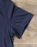 Merz b. Schwanen 1950s Organic Cotton Loopwheel Tee - Ink Blue