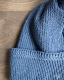 Cableami Linen Waffle Watch Cap - Lt. Blue