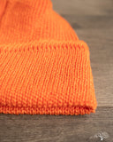 Cableami Linen Waffle Watch Cap - Neon Orange