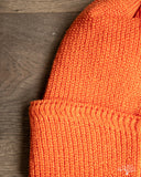 Cableami Linen Waffle Watch Cap - Neon Orange