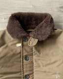 Iron Heart IHM-37-ODG - Oiled Whipcord N1 Deck Jacket - Olive