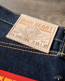 Iron Heart IH-888S-UHR - 21/23oz Ultra Heavy Raw Indigo Selvedge High Rise Tapered Denim