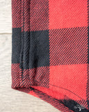 Iron Heart IHSH-232-RED Ultra Heavy Flannel Western Shirt - Red/Black