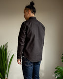 Iron Heart IHSH-235-BLK Military Serge Western Shirt - Black