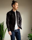Iron Heart IHSH-235-BLK Military Serge Western Shirt - Black