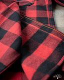 Iron Heart IHSH-244-RED Ultra Heavy Flannel Work Shirt - Red/Black