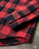 Iron Heart IHSH-244-RED Ultra Heavy Flannel Work Shirt - Red/Black
