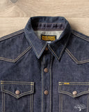 Iron Heart IHSH-292-IND - 18oz Vintage Selvedge Denim CPO Shirt - Indigo