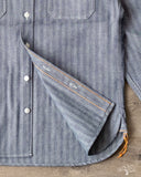 Iron Heart IHSH-308-IND - 12oz Herringbone Work Shirt - Indigo