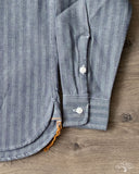 Iron Heart IHSH-308-IND - 12oz Herringbone Work Shirt - Indigo