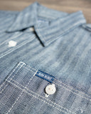 Iron Heart IHSH-308-IND - 12oz Herringbone Work Shirt - Indigo