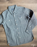 Iron Heart IHSH-308-IND - 12oz Herringbone Work Shirt - Indigo