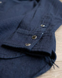 Iron Heart IHSH-357-IND - 5oz Dobby Cloth Western Shirt - Indigo