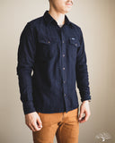 Iron Heart IHSH-357-IND - 5oz Dobby Cloth Western Shirt - Indigo