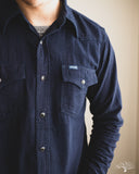Iron Heart IHSH-357-IND - 5oz Dobby Cloth Western Shirt - Indigo
