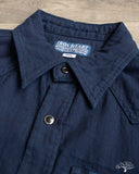 Iron Heart IHSH-357-IND - 5oz Dobby Cloth Western Shirt - Indigo