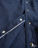 Iron Heart IHSH-357-IND - 5oz Dobby Cloth Western Shirt - Indigo