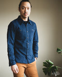 IHSH-96-IND - Waffle Work Shirt - Indigo