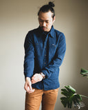 IHSH-96-IND - Waffle Work Shirt - Indigo