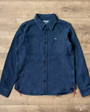 IHSH-96-IND - Waffle Work Shirt - Indigo