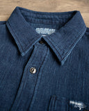 IHSH-96-IND - Waffle Work Shirt - Indigo