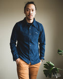 IHSH-96-IND - Waffle Work Shirt - Indigo