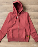 Iron Heart IHSW-10-BUR - Ultra Heavyweight Loopwheel Zip Up Hoody - Burgundy