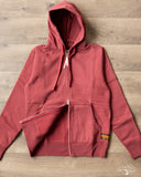 Iron Heart IHSW-10-BUR - Ultra Heavyweight Loopwheel Zip Up Hoody - Burgundy