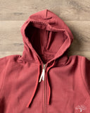 Iron Heart IHSW-10-BUR - Ultra Heavyweight Loopwheel Zip Up Hoody - Burgundy