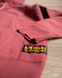Iron Heart IHSW-10-BUR - Ultra Heavyweight Loopwheel Zip Up Hoody - Burgundy