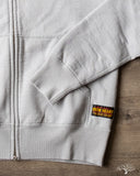 Iron Heart IHSW-10-GRY - Ultra Heavyweight Loopwheel Zip Up Hoody - Grey