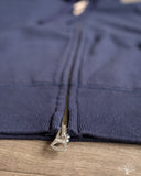 Iron Heart IHSW-10-NAV - Ultra Heavyweight Loopwheel Zip Up Hoody - Navy
