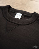 Iron Heart IHSW-69L-BLK - 14oz Ultra Heavyweight Loopwheel Cotton Crew Neck Sweat - Black