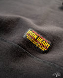 Iron Heart IHSW-69L-BLK - 14oz Ultra Heavyweight Loopwheel Cotton Crew Neck Sweat - Black