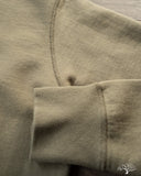 Iron Heart IHSW-69L-OLV - 14oz Ultra Heavyweight Loopwheel Cotton Crew Neck Sweat - Olive