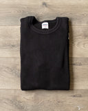 Iron Heart IHTL-1301-BLK - Waffle Knit Long Sleeve Crew Neck Thermal - Black