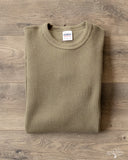 Iron Heart Heavy Waffle Long Sleeve Crew Neck Thermal - Olive