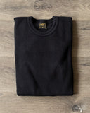 Iron Heart IHTL-1700-BLK - Extra Heavy Cotton Knit Thermal - Black