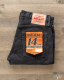 Iron Heart IH-777S-142od - Indigo Overdyed Black Slim Tapered Denim