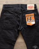 Iron Heart IH-777S-142od - Indigo Overdyed Black Slim Tapered Denim