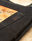 Iron Heart IH-777S-142od - Indigo Overdyed Black Slim Tapered Denim
