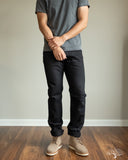 Iron Heart IH-888S-SBG - 21oz Superblack Selvedge High Rise Tapered Denim (Fades to Grey)