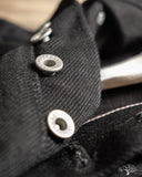 Iron Heart IH-888S-SBG - 21oz Superblack Selvedge High Rise Tapered Denim (Fades to Grey)