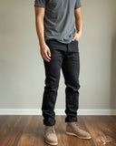 Iron Heart IH-888S-SBG - 21oz Superblack Selvedge High Rise Tapered Denim (Fades to Grey)