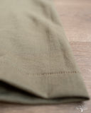 Merz b. Schwanen 215 2-Thread Organic Cotton Crew Neck Tee - Army
