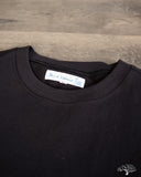 Merz b. Schwanen 1940s Organic Cotton Loopwheel Relaxed Tee - Deep Black