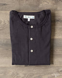 Merz b. Schwanen 206 Long Sleeve Henley - Charcoal